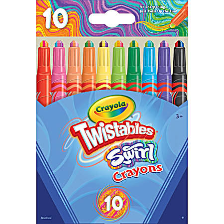 Twistables Mini Swirl Crayons - 10 Ct