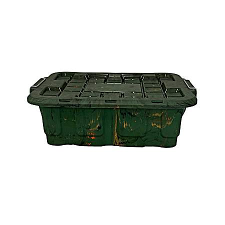 10 Gallon Camo Weather-Tight Reinforced Latching Tote