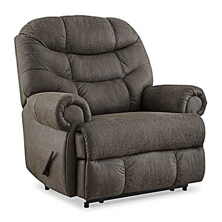 Gunmetal Movie Time Oversized Recliner