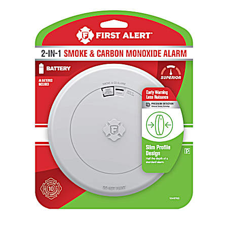 Interconnect Battery-Operated Smoke Alarm with Voice Alerts