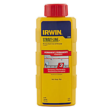 Strait-Line 8oz Chalk - Red