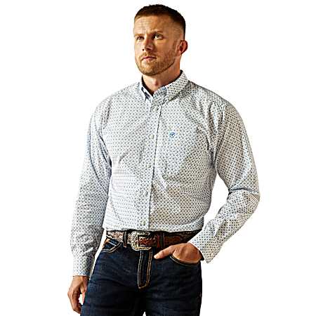 Men's Wrinkle Free Baker Classic Button Front Shirt
