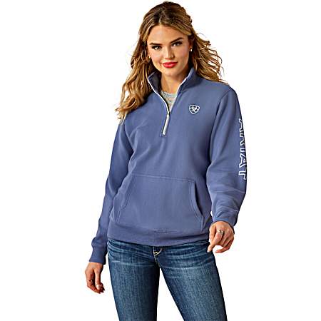 Men's Coastal Ford Logo Half Zip Sweatshirt