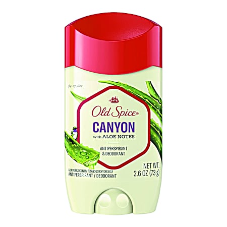 2.6 oz Antiperspirant & Deodorant Canyon with Aloe Notes