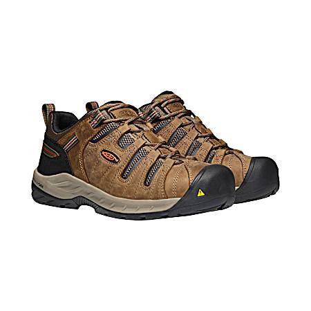 Men's Flint Shitake Rust Low Profile Steel Toe Waterproof Work Boots