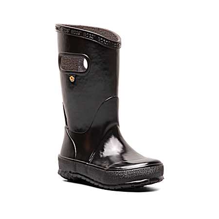 Kids' Black Rainboots