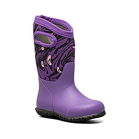 Girls' Violet York Spooky Rainboots