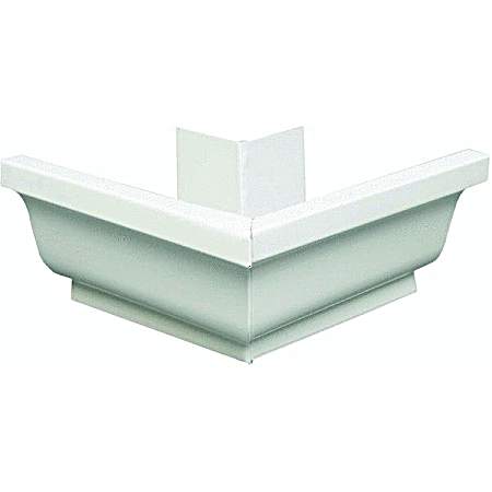 5 in. Outside Gutter Miter - White
