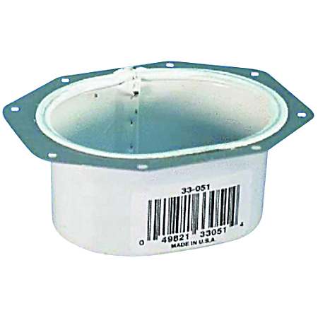 C Wide Flange Gutter Outlet - White