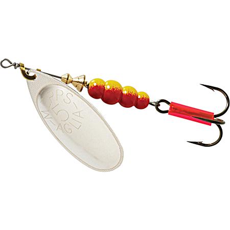 Aglia Silver Plain Treble Hook Spinner