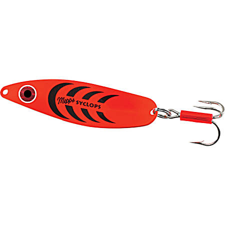 Syclops Plain Treble Hook Spoon - Hot Orange