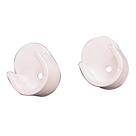 White Wardrobe Rod Ends