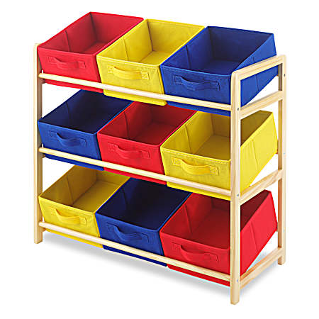 Kid's 9-Bin Organizing Rack