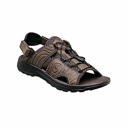 Men's Brown Huck Bungee Slide Sandals