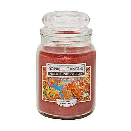 19 oz Home Inspiration Copper Leaves Candle