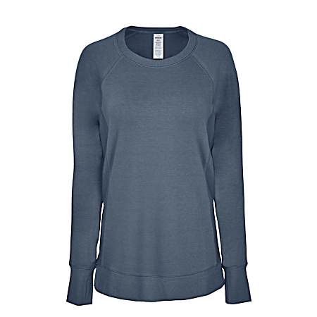 Women's French Terry Long Sleeve Tunic Shirt