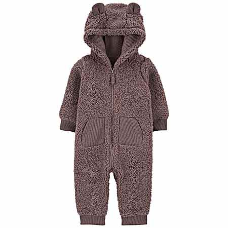 Infant Brown Bear One Piece Jumpsuit