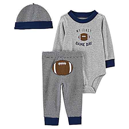 Infant Boys' Navy Game Day Set - 3 Pc