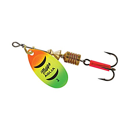 Aglia Hot Firetiger Plain Treble Hook Spinner