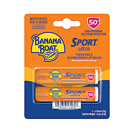Sport Ultra 50 SPF Sunscreen Lip Balm - 2 Pk