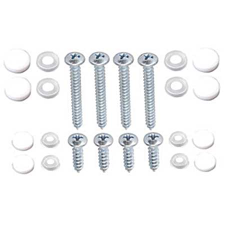 Closet-Pro Shelf Bracket Screws with White Caps