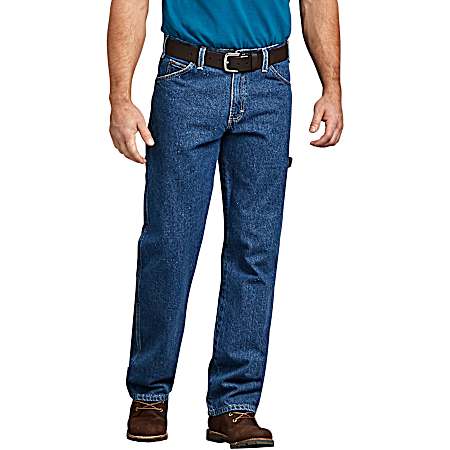 Men's Stonewashed Carpenter Relaxed Fit Jeans