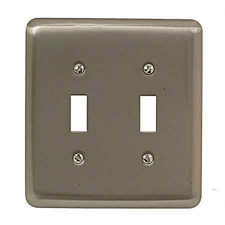 Round Corner Wallplate - Double Toggle