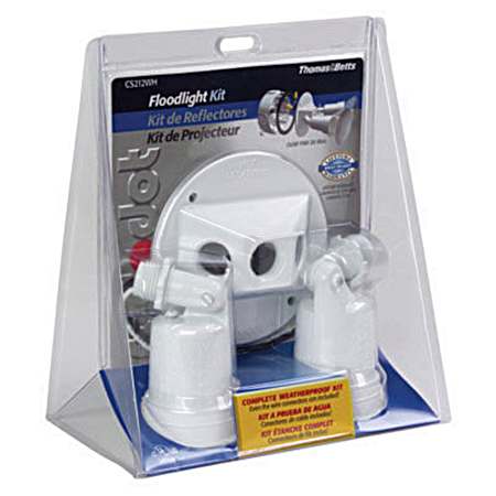 White Weatherproof Floodlight Kit