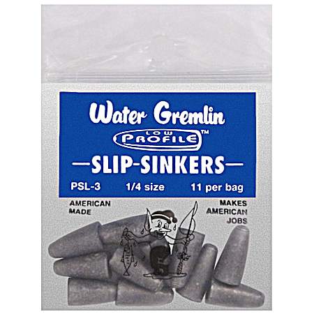Low Profile 11 Pk. Slip Sinkers - Size 1/4
