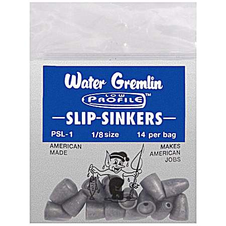 Low Profile 14 Pc. Slip Sinkers - Size 1/8