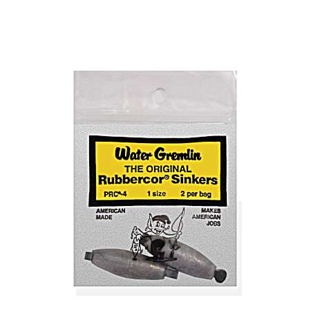 2 Pc. Size 1 Rubbercor Sinkers