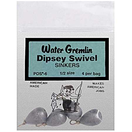 4 Pc. Dipsey Swivel Sinkers - Size 1/2