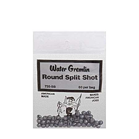60 Pc. Size BB Round Split Shot Sinkers