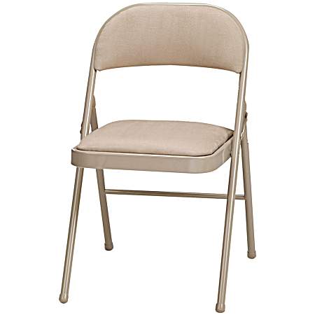 Deluxe Padded Folding Chair - Buff/Sand