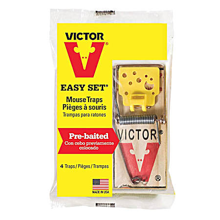 Easy Set Mouse Traps - 4 Pk