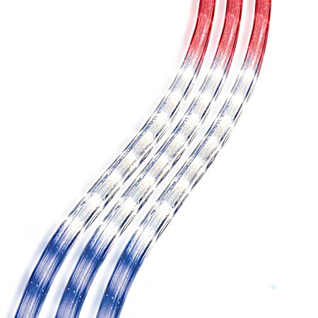 18 ft Red, White & Blue Rope Light