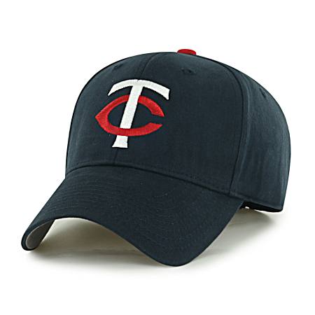 Adult Minnesota Twins Navy Mass Basic Team Ball Cap