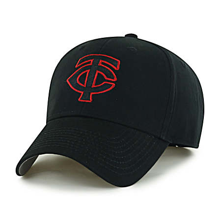 Adult Minnesota Twins Black Mass Basic Team Ball Cap