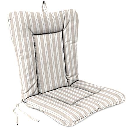 Wrought Iron Chair Cushion Beige Stripe