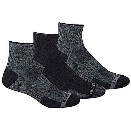 Eddie Bauer Eco Cotton Quarter Socks - Assorted, 3 Pk