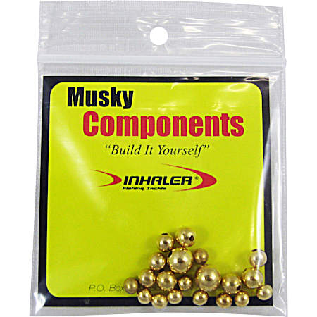 Musky Fishing Components - Metal Beads - Brass