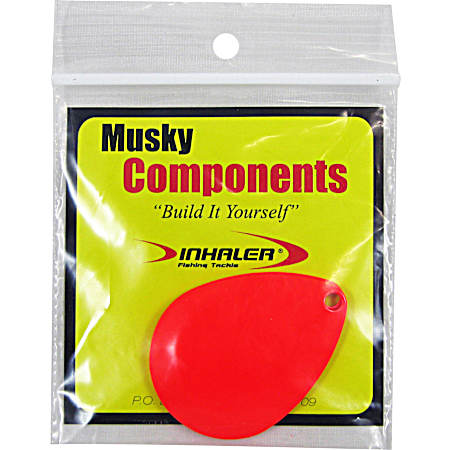 Musky Fishing Components - Colorado Blade - Red