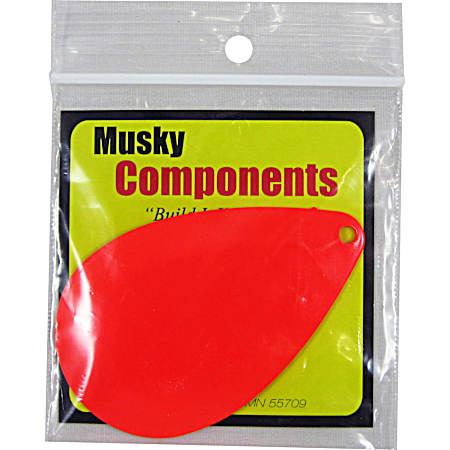 Musky Fishing Components - Colorado Blade - Orange