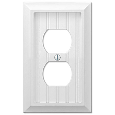 Cottage Wood Wallplate - Duplex/White