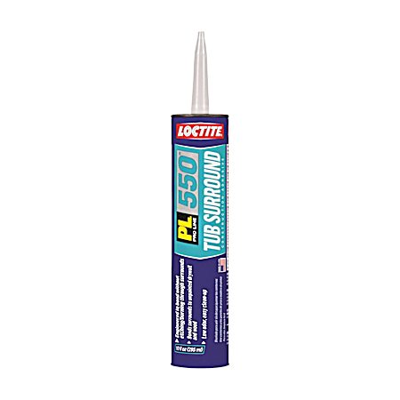PL 550 10 fl oz Tub Surround Adhesive
