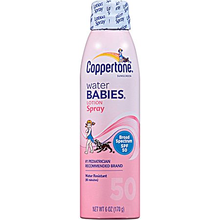 Water Babies SPF 50 Spray Sunscreen - 6 Oz.