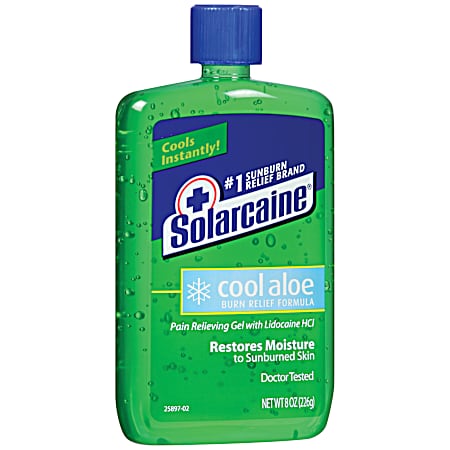 Cool Aloe 8 oz Pain Relieving Gel w/ Lidocaine HCL