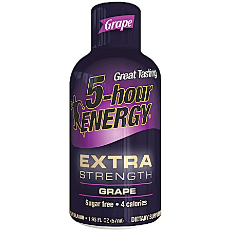 Extra Strength 1.93 oz Grape Energy Shot