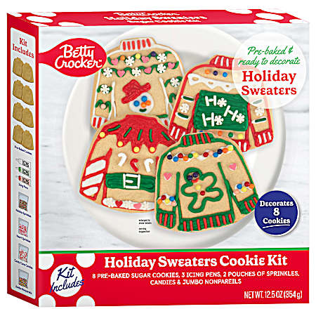 Holiday Sweaters Cookie Kit