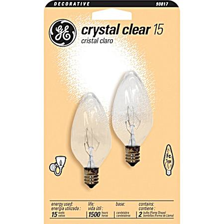 15W Soft White Flame Tip Decorative Light Bulb